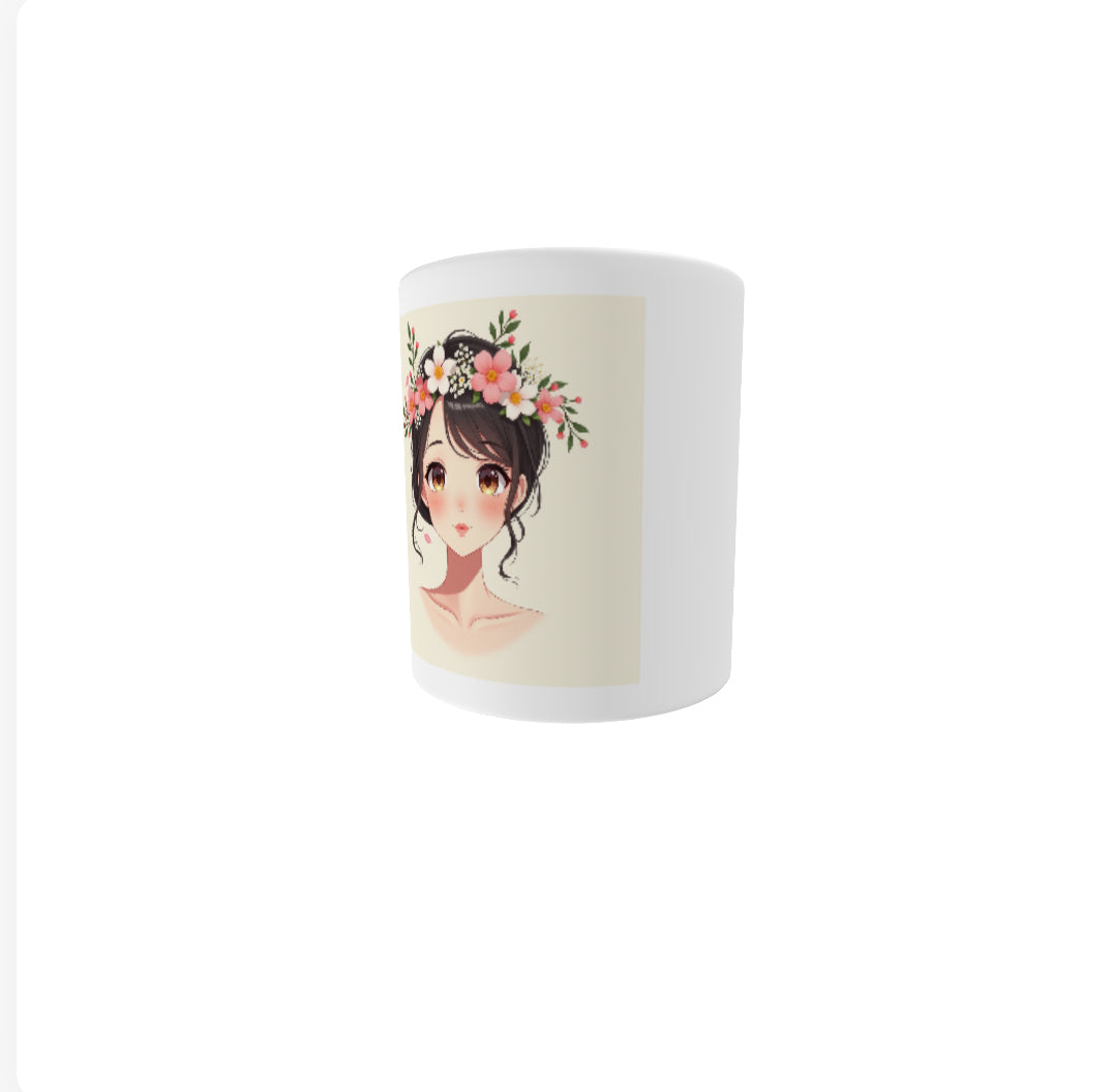 Princess white glossy mug